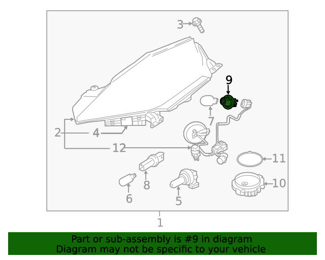 Genuine Nissan Socket 26243-9B91B