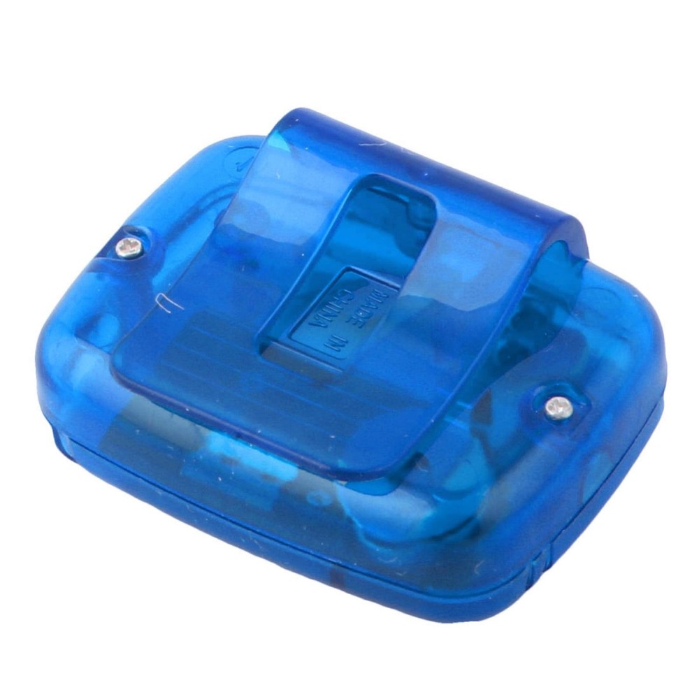 Blue Shell 5 Digits LCD Display Digital Step Counter Pedometer w Clip
