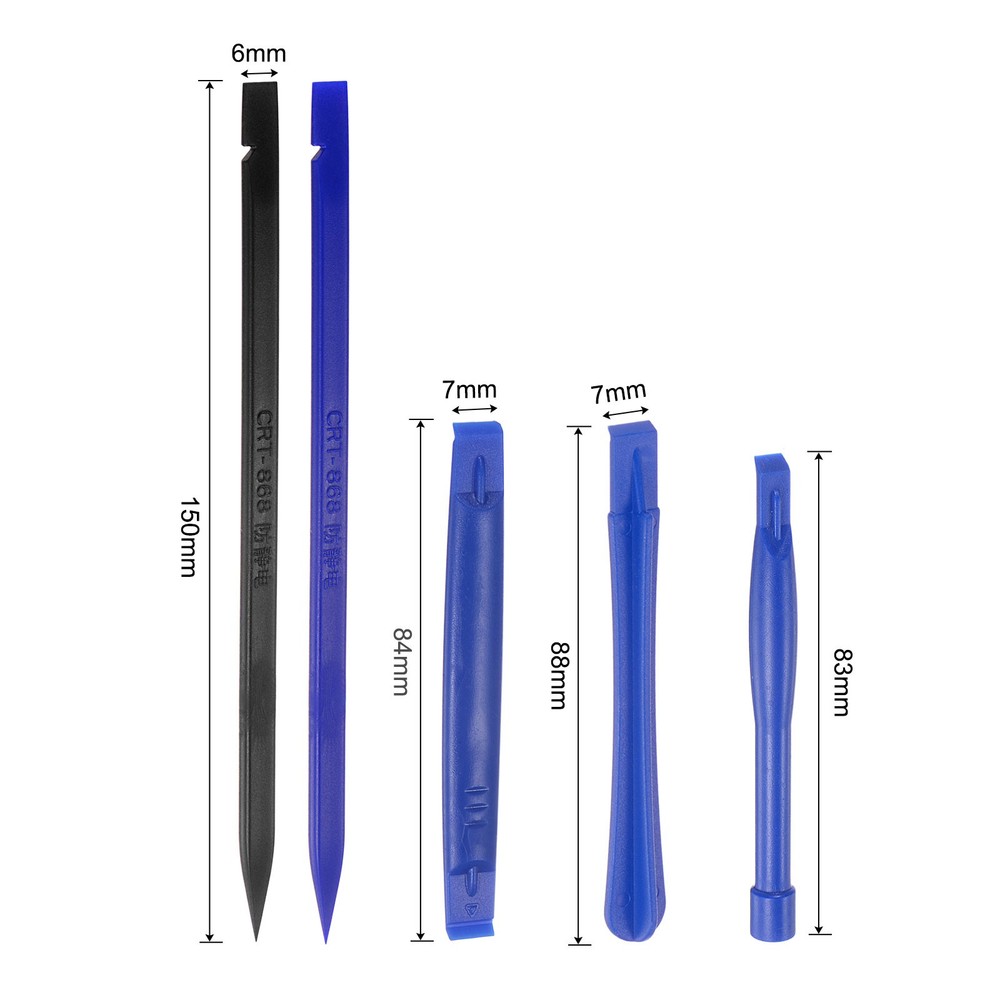 8in1 Set Electronics Repair Tool Kit, Plastic Pry Bar Screen Removal Set