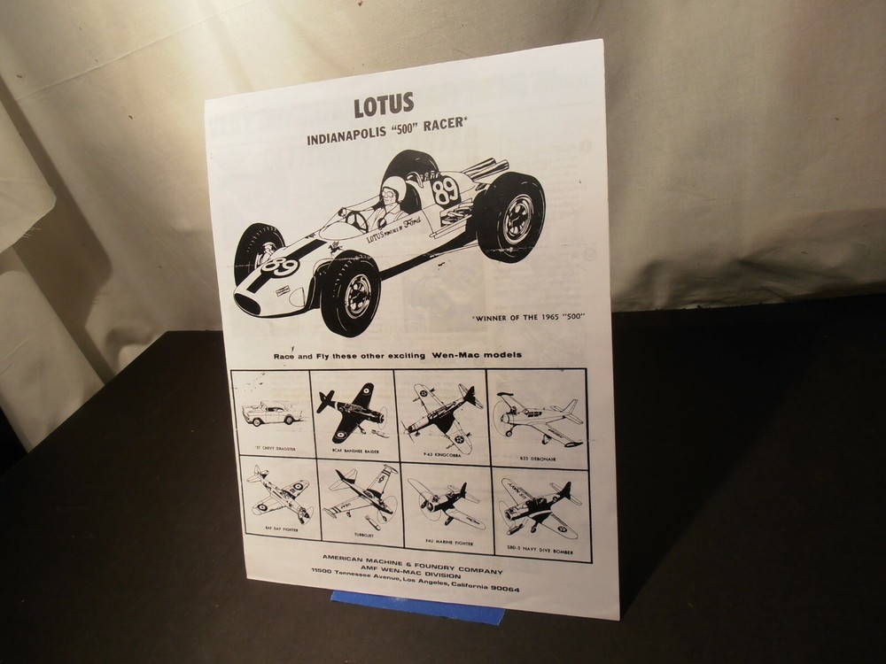 Wen-Mac Lotus Racer & Motor