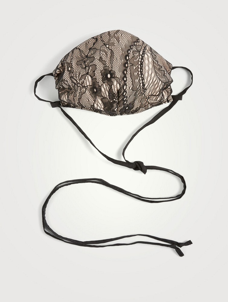 UNTTLD Black Lace Face Mask L72652