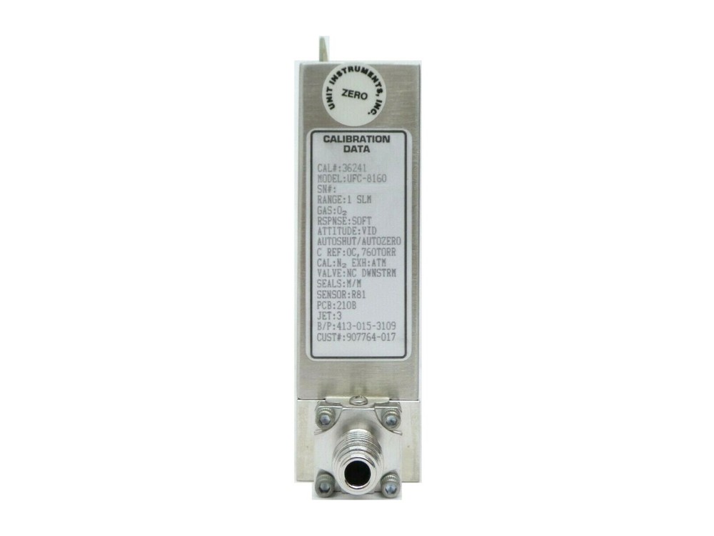 UNIT Instruments UFC-8160 Mass Flow Controller MFC 1 SLM O2 Working Spare