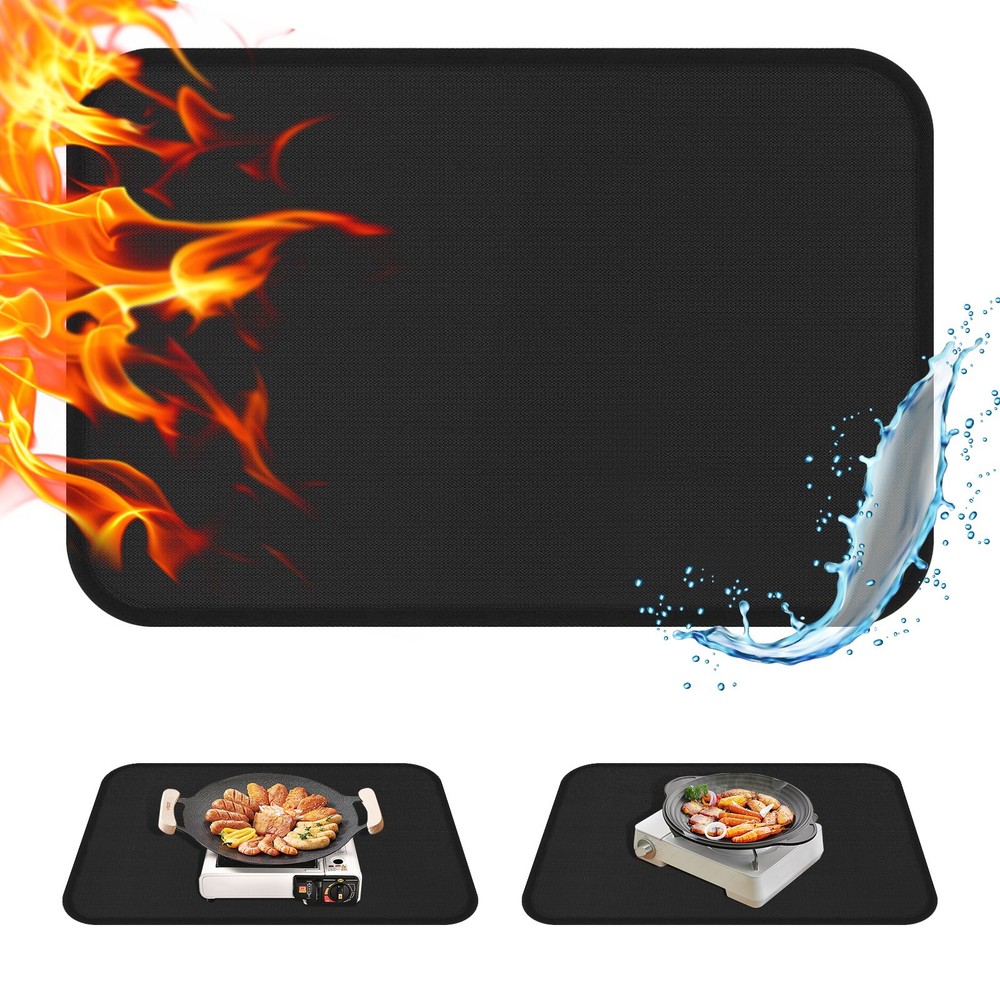 2.6sqft Camping Fireproof Mat Retardant Protective Pad BBQ Equipment Protective