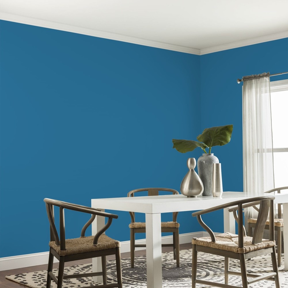 Fundamentals Blue Oasis / Blue Eggshell Interior Paint 1 Gallon