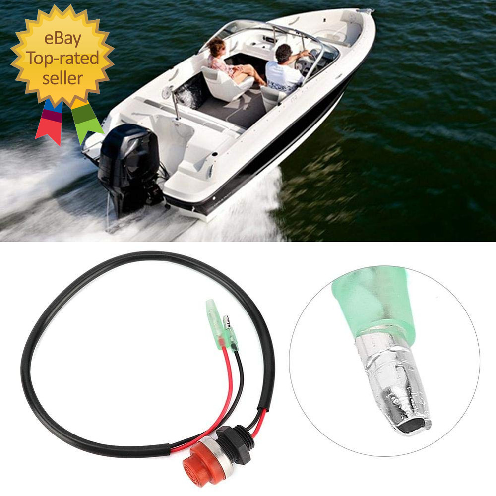 For 1989 Outboard Start Button Boat Button Switch Start Stop Switch Keyless Push