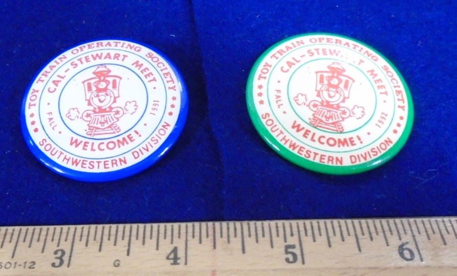 LIONEL - ENGINEER SOME FUN - CENTENNIAL BUTTON PLUS FOUR MORE