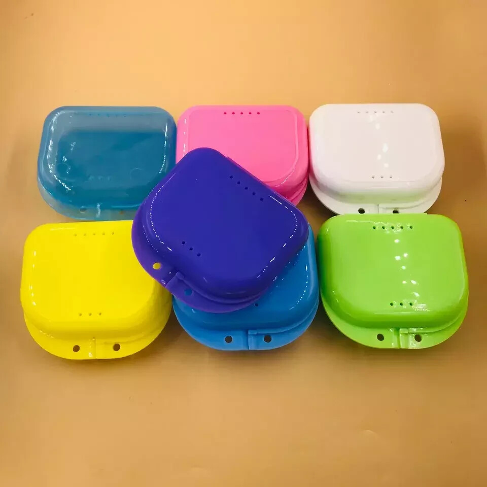 Dental Orthodontic Retainer Denture Storage Case Box Mouthguard Container Choose