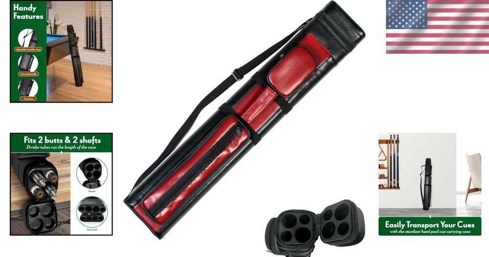 Hard Pool Cue Stick Carrying Case