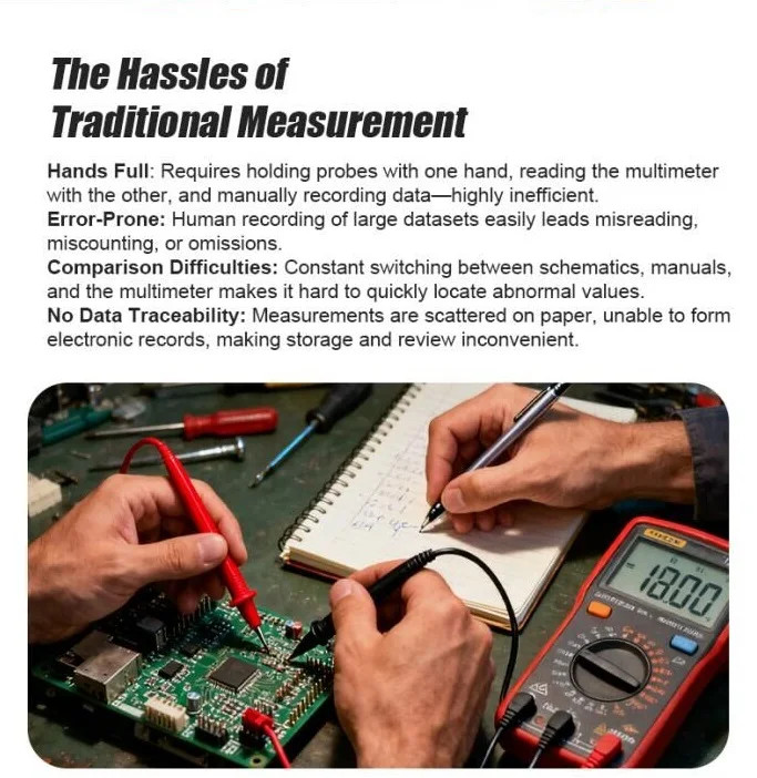 Intelligent Resistance Analyzer Automatic Data Recording For Phone Repair Tool