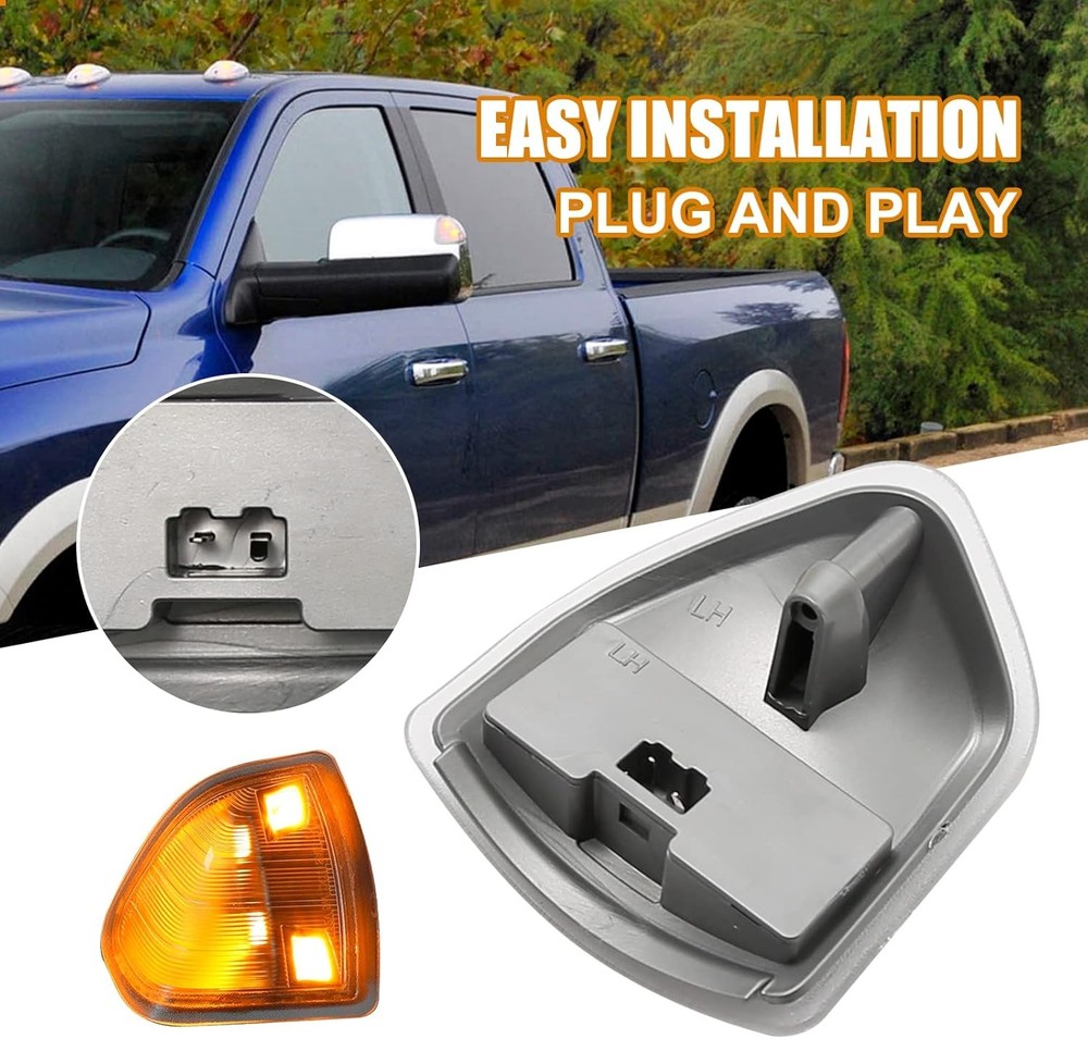 68302828AA 68302829AA Left and Right LED Side Mirror Turn Signal Light Replaceme