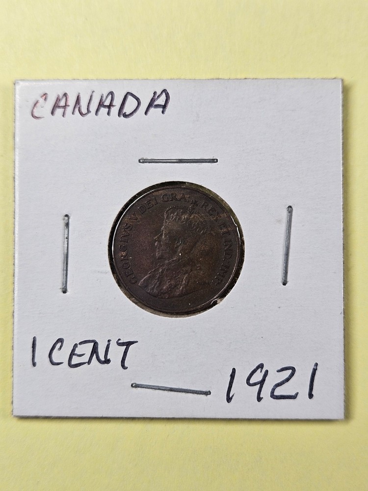 COINS - CANADA - 1 CENT 1921