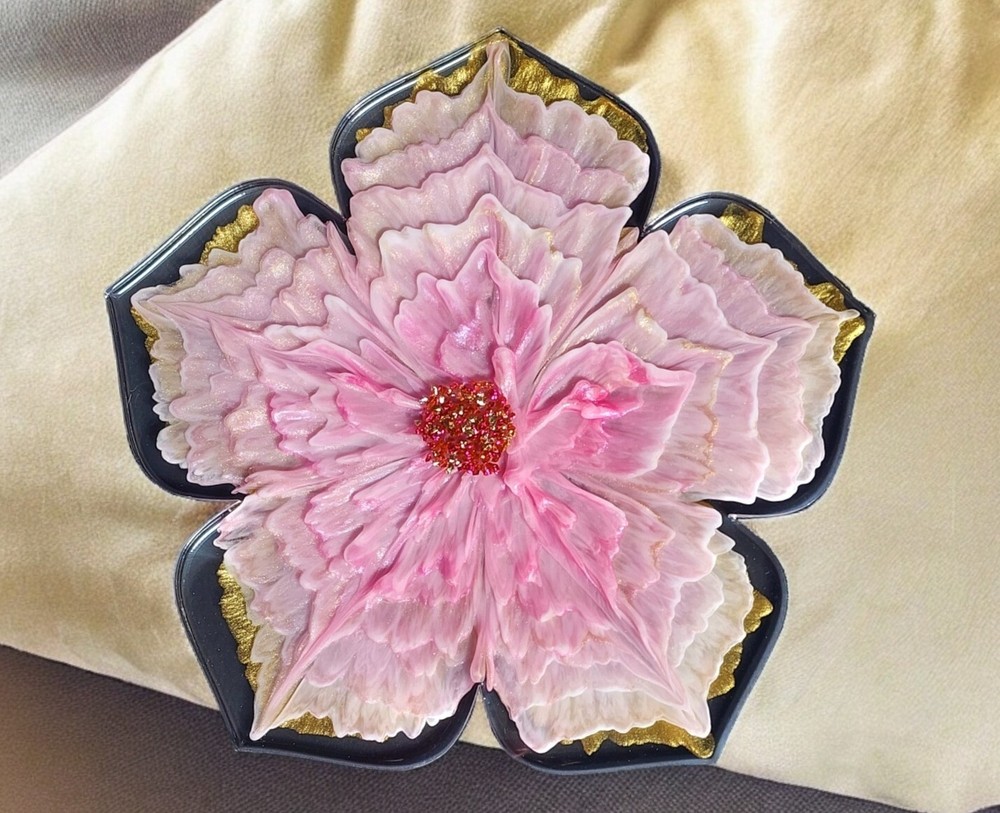 LARGE Hibiscus Tray Silicone Mold AU