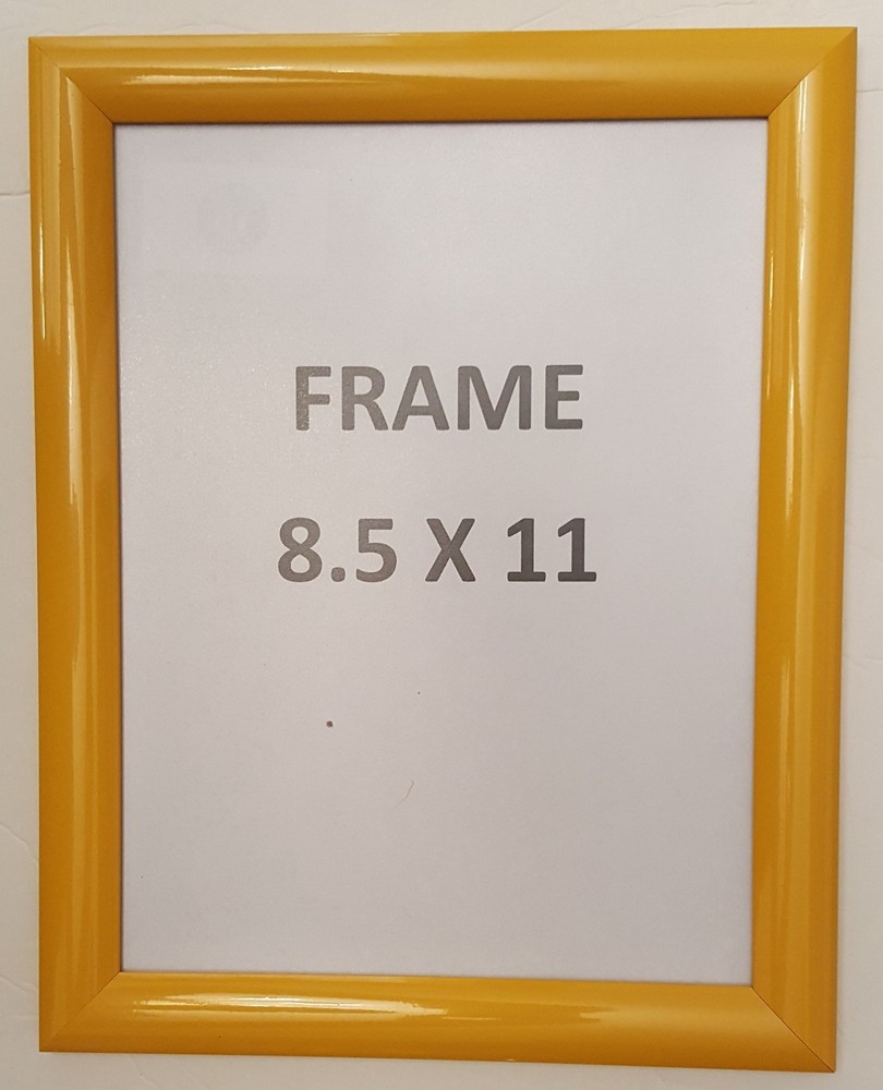 Yellow Snap Frame 8 5x11 Inches Front Loading Quick Poster