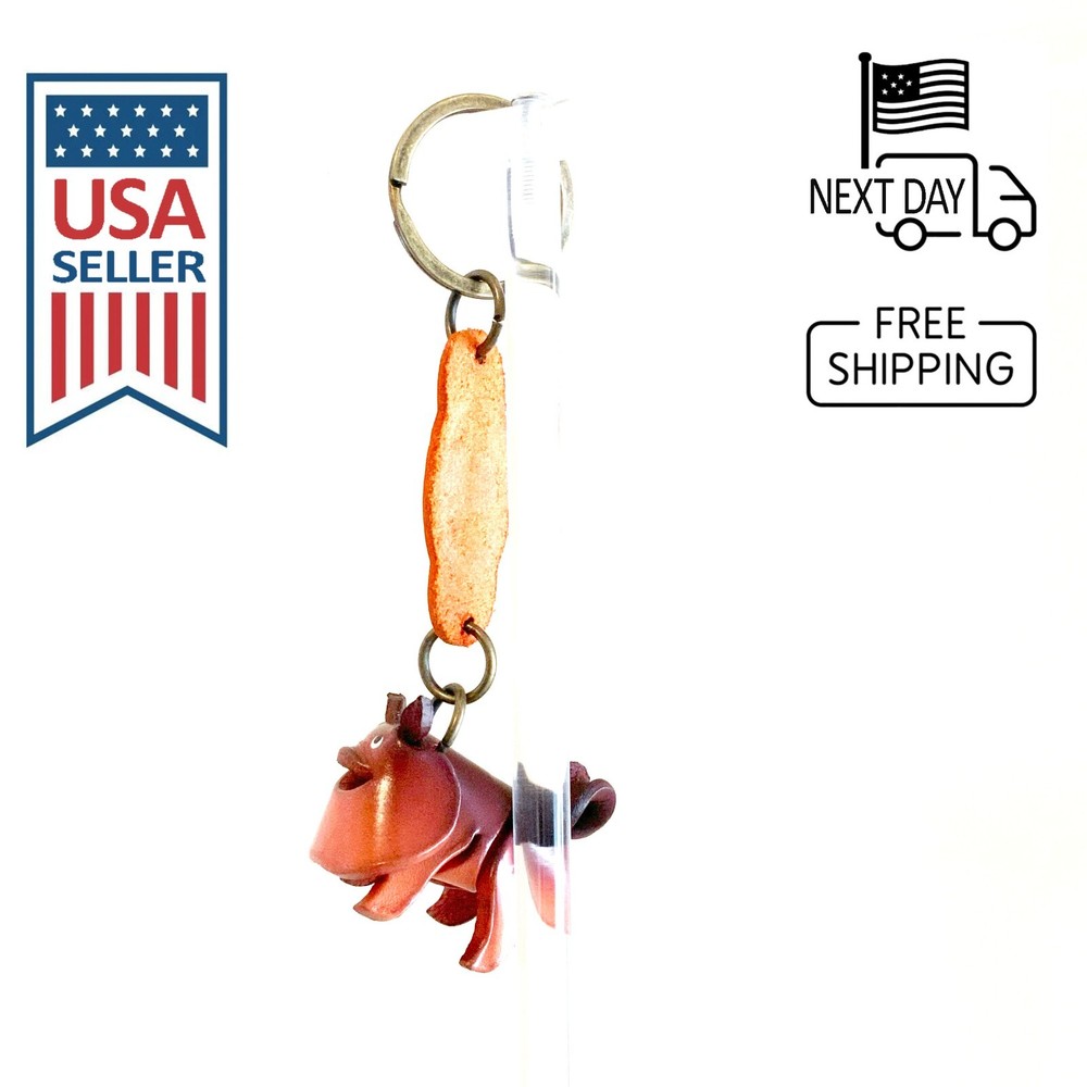 POMERANIAN Handmade Leather Keyring