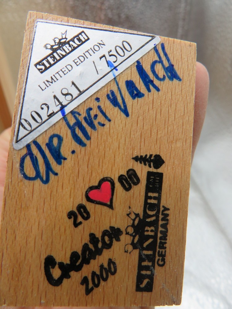 Steinbach Limited Ed. MARLEY'S GHOST * SIGNED* Nutcracker, 5.5 " tall