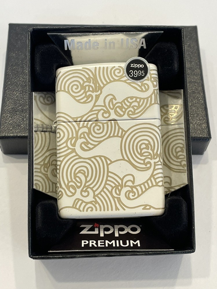 Zippo 48909 Zippo WAVES Pattern Design Laser 360 Windproof Lighter APR (D) 2023