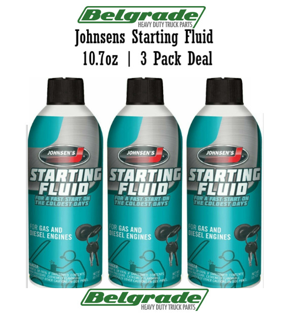 Johnsens 6762 Starting Fluid 10.7oz Cans 3 Pack