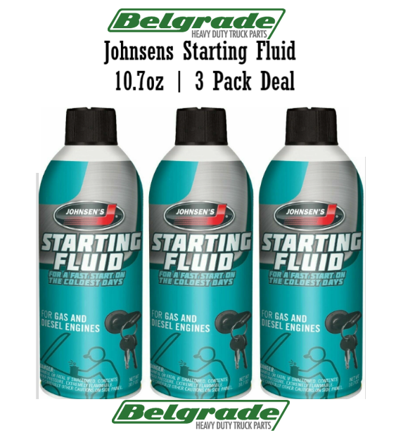 Johnsens 6762 Starting Fluid 10.7oz Cans 3 Pack