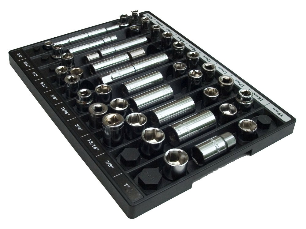 Tool Sorter Socket Organizer - Black