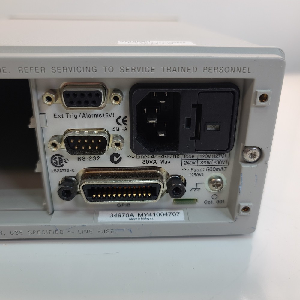 Agilent 34970A Data Acquisition Switch Unit Mainframe Only, No Modules