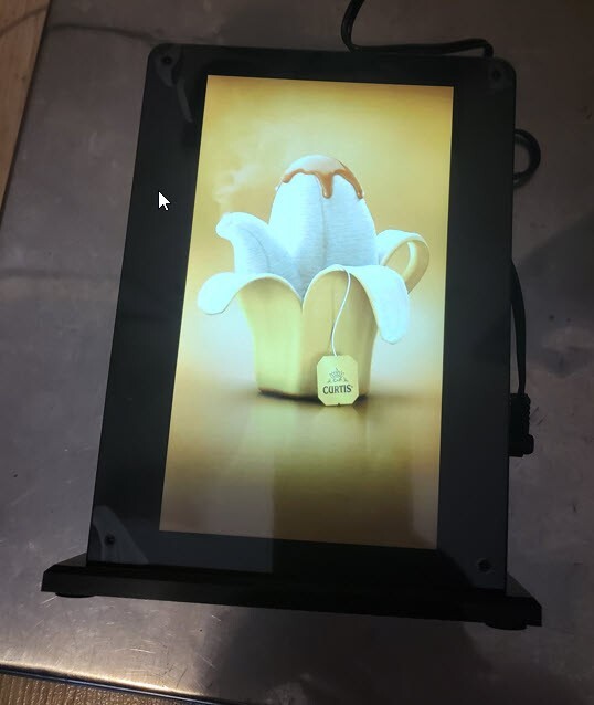 7" Inch Touch Board Desktop Video Player Restaurant Charging Advertising Machine
