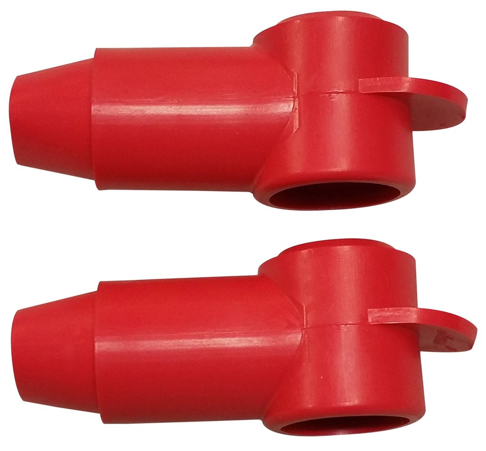 (Red) 3/8" Stud Terminal Cover - Electrical Battery Connection 3/8", Red