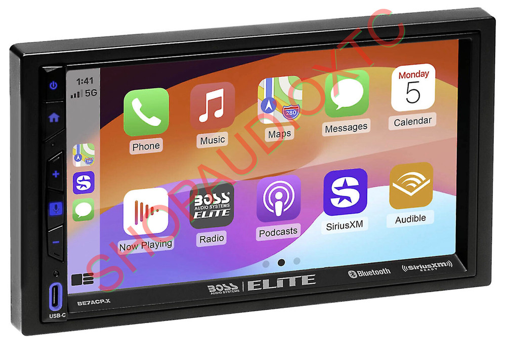 BOSS Audio Elite BE7ACP.X Digital Multimedia Receiver wired CarPlay/android auto
