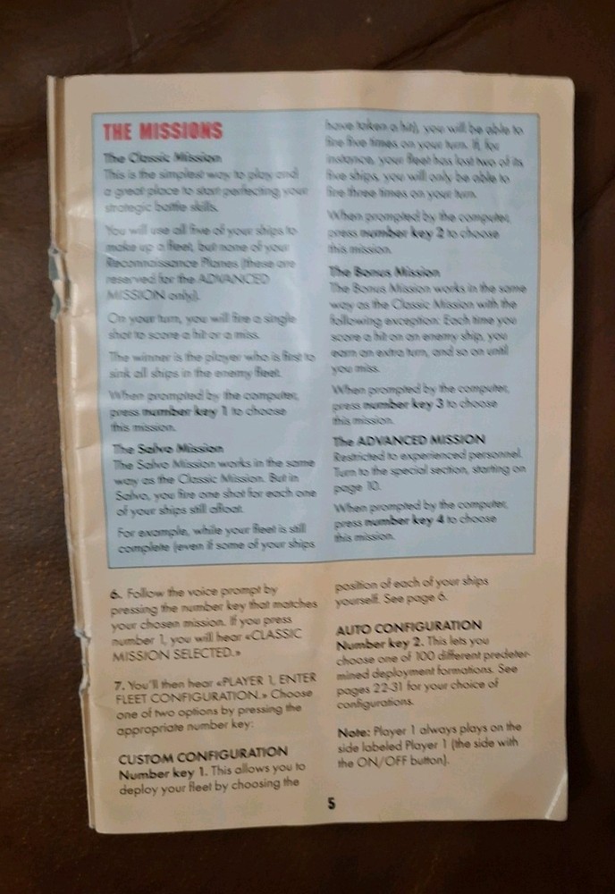 Milton Bradley Electronic Battleship Advanced Mission Tested Working