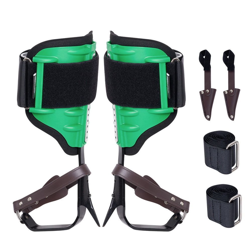 Tree Climbing Spike Set Pole Climbing Spurs Steel Adjustable Climber Gaffs
