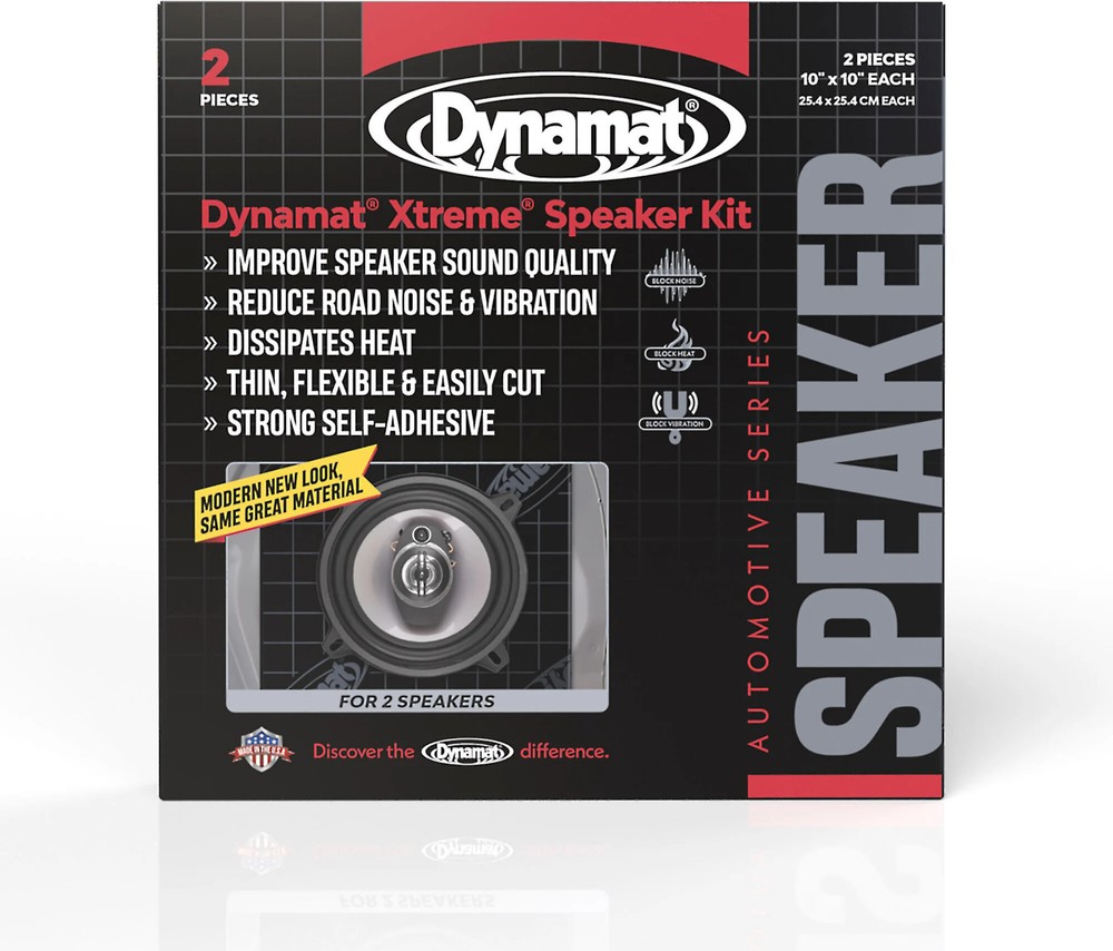 Dynamat 10415 Xtreme Speaker Kit, 10-in. x 10-in. 2 Sheets