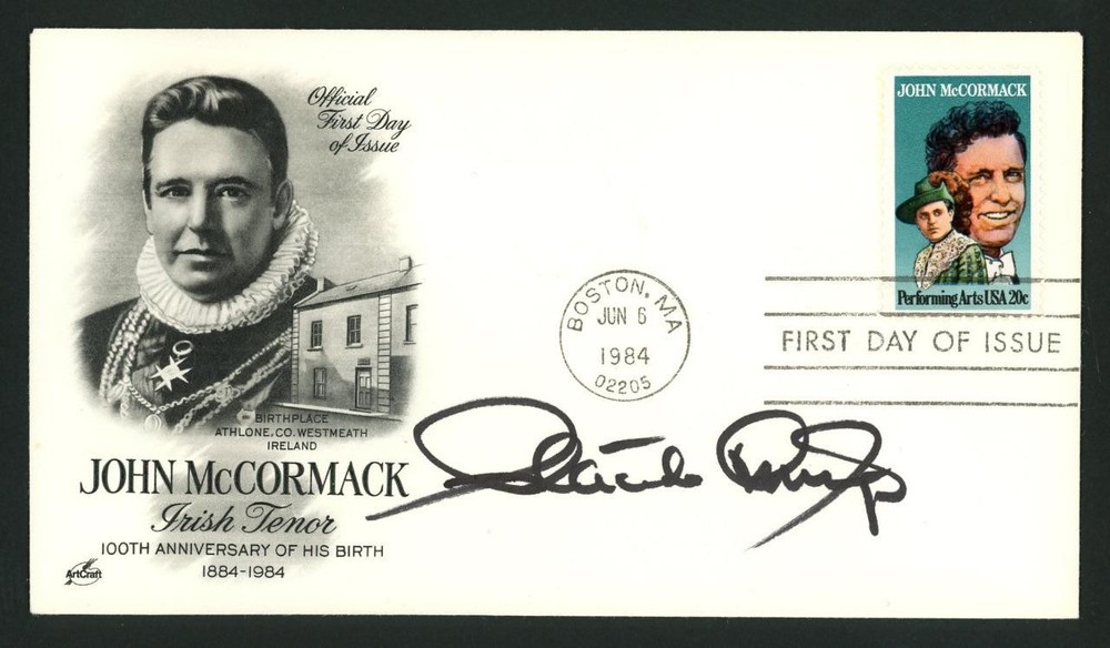 PLACIDO DOMINGO signed first day cover | Opera Singer - autograph JSA certified