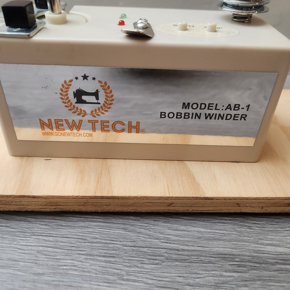 New Tech AB-1 Automatic Bobbin Winder Portable Sewing Machine Accessory White