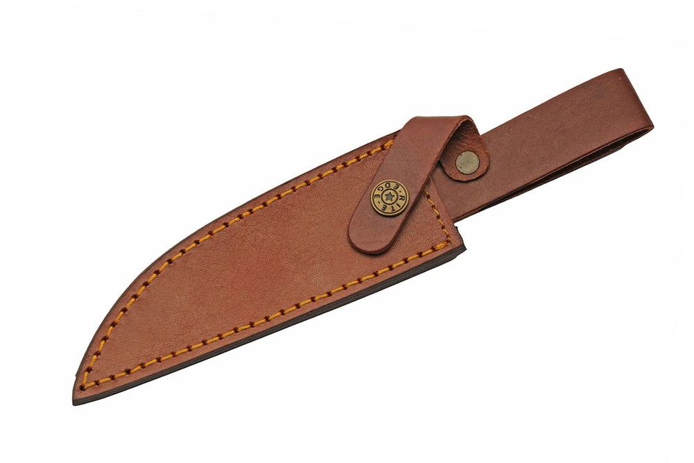 New Damascus Brass Forest Hunter Fixed Blade Knife DM1345