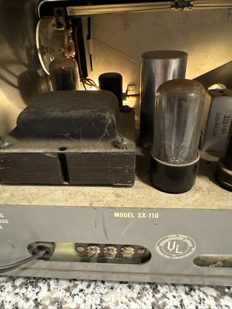 Hallicrafters SX-110 Shortwave Receiver Powers On