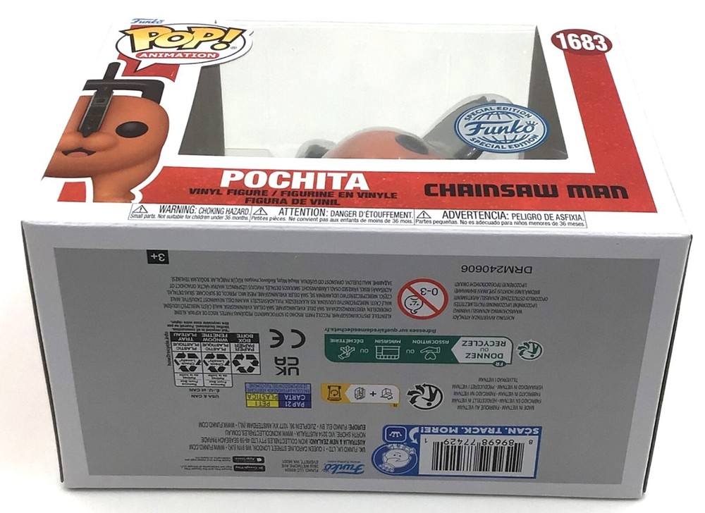 Funko POP! Chainsaw Man Pochita #1683 Special Edition with POP Protector