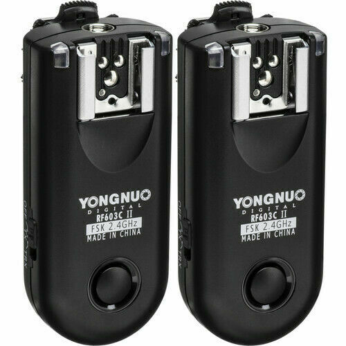 YONGNUO RF603C II/C3 2.4GHz Wireless Flash Trigger Remote System Kit for Canon