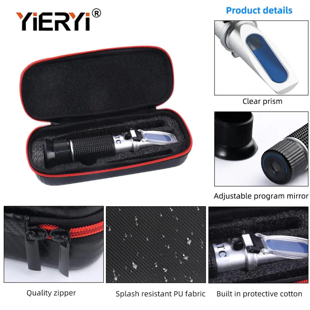 Alcohol Refractometer Design Alcohol Content Tester 0-80% V/V ATC Refractometer