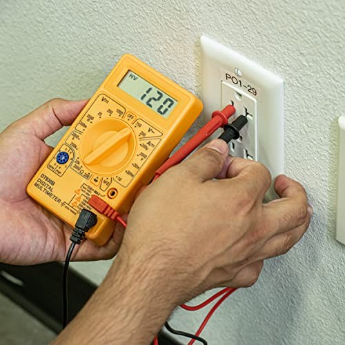 40508 Digital Multimeter Diode & Transistor Tester AC DC Volt Test 1 Pack