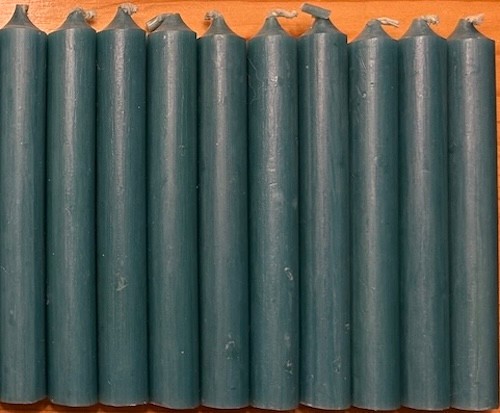 10 Green Chime (Mini Taper) Ritual Spell Candles!