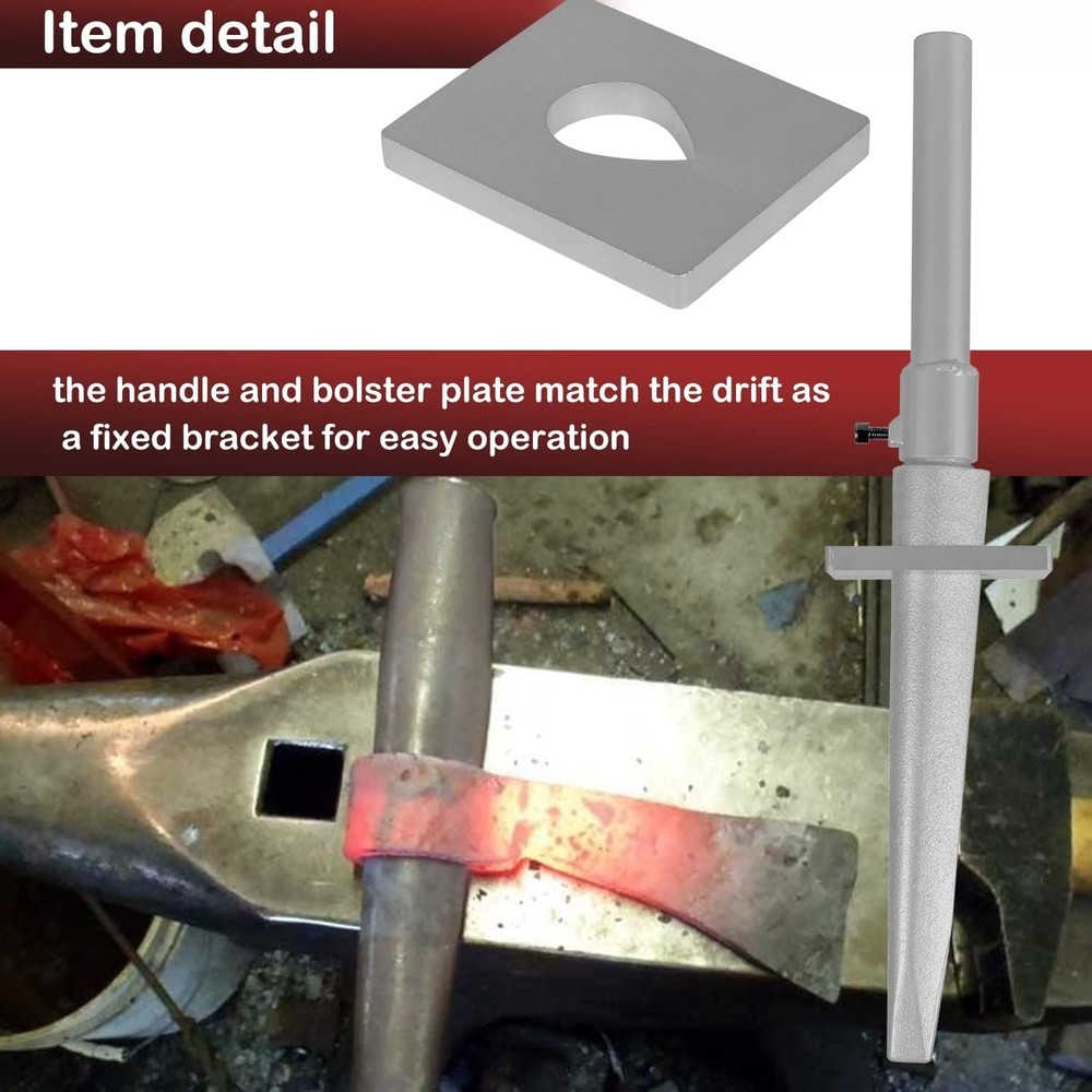 Tomahawk Forged Axe Eye Drift Mandrel Blacksmith Tool Kit Handle Bolster Plate -
