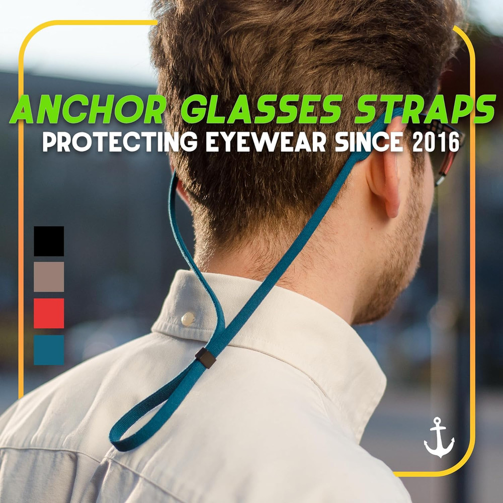 Glasses Strap 4 Pack Sunglasses Strap Adjustable Stretch Universal Fit for Ki...