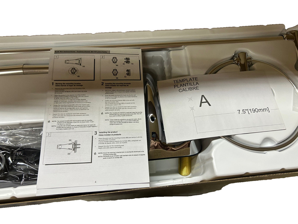 Seasons Anchor Point 2 handle bath Kit Quick install pop up Chrome 1.2GPM