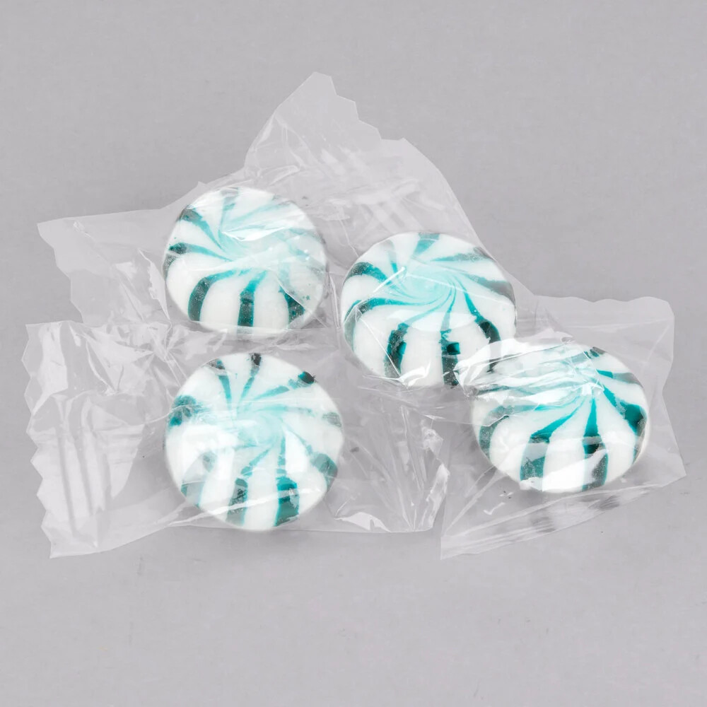 Spearmint Starlite Mints Individually Wrapped 2 lb. Bag