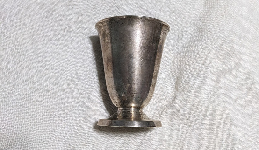 Sterling Silver Small Wallace Cup Goblet 40 Monogram JR