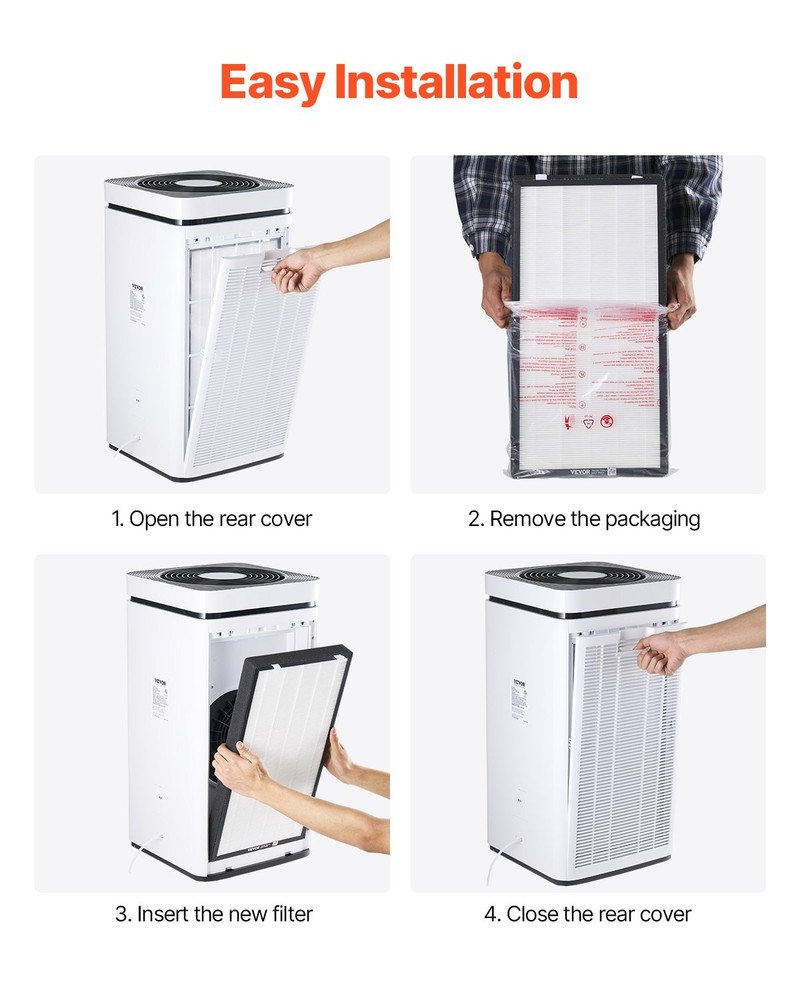 Air Purifier Replacement Filter,H13,2-in-1 Compact & Lightweight Replacement F
