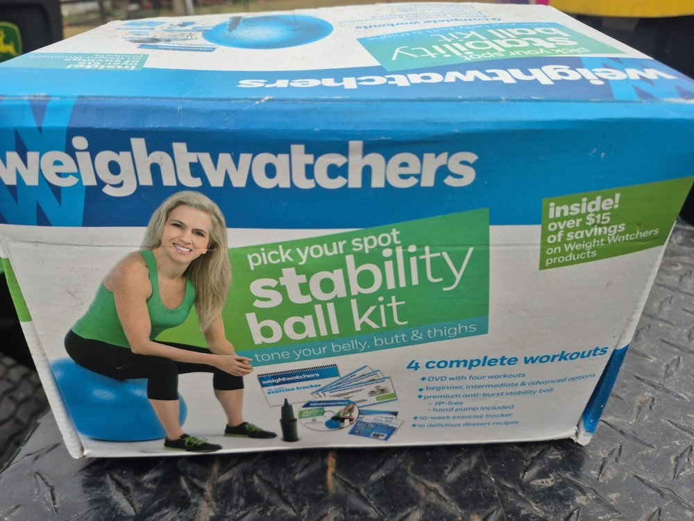 Weight Watchers Stability Ball Kit: 4 Complete Workouts with DVD.