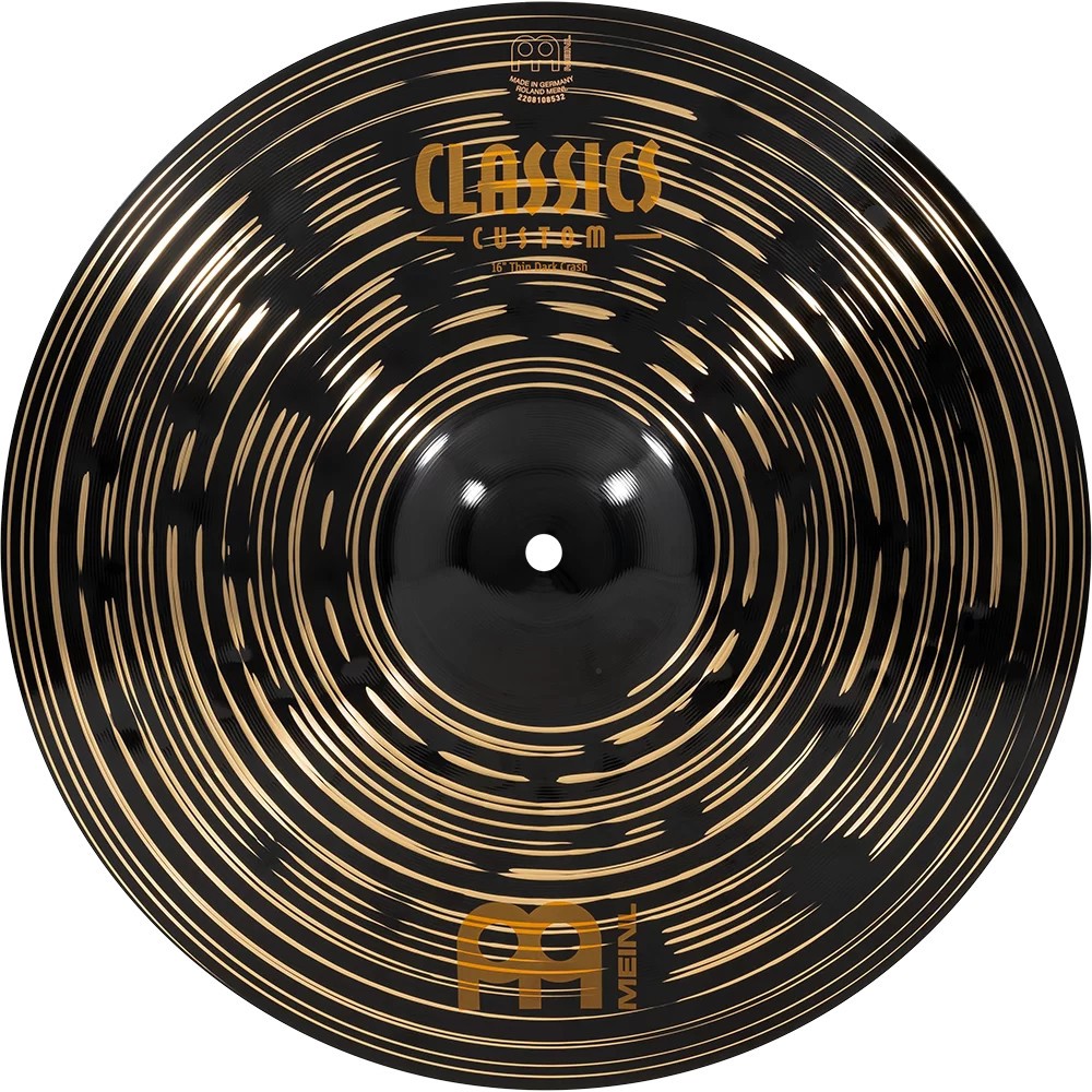Meinl Classics Custom Dark Thin Crash Cymbal, 16"