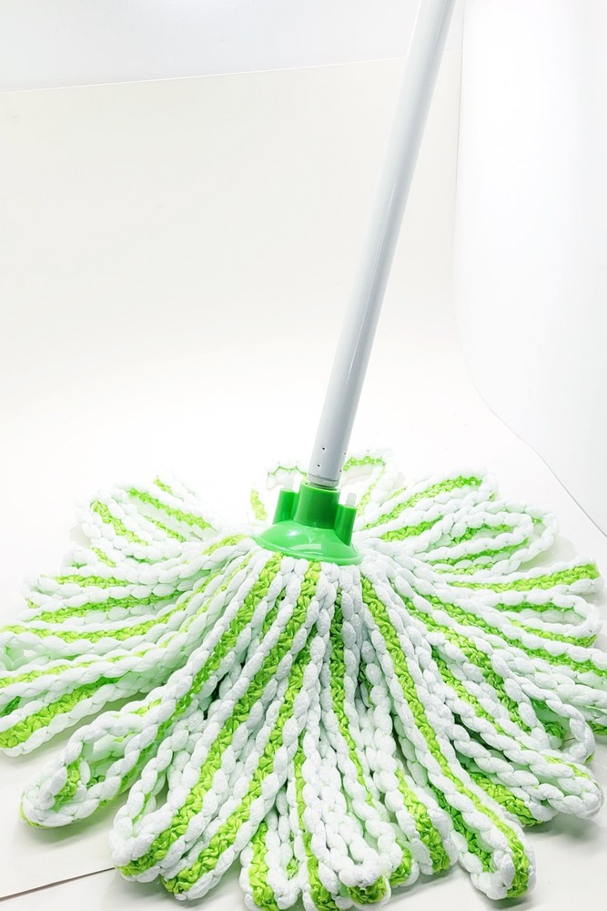 Microfiber String Mop Set - Washable Mop Head With Telescoping Pole