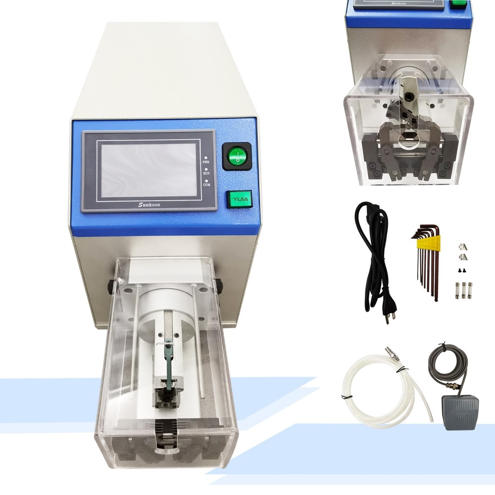 110V Semi-Automatic Coaxial Cable Rotary Knife Multi-Layer Stripping Machine