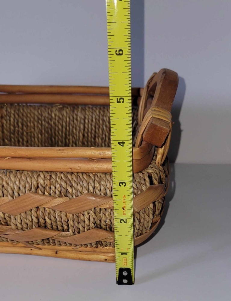 Vintage Nesting Bamboo/Wicker Woven Basket